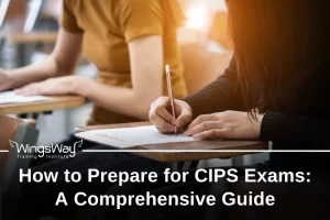 students sitting and writing on a paper - like sitting for an exam - How to study for CIPS exam Guide